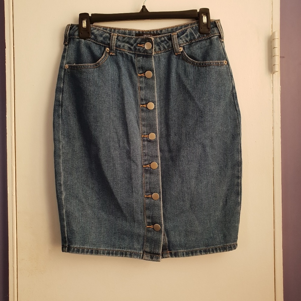 Forever 21 jean skirt